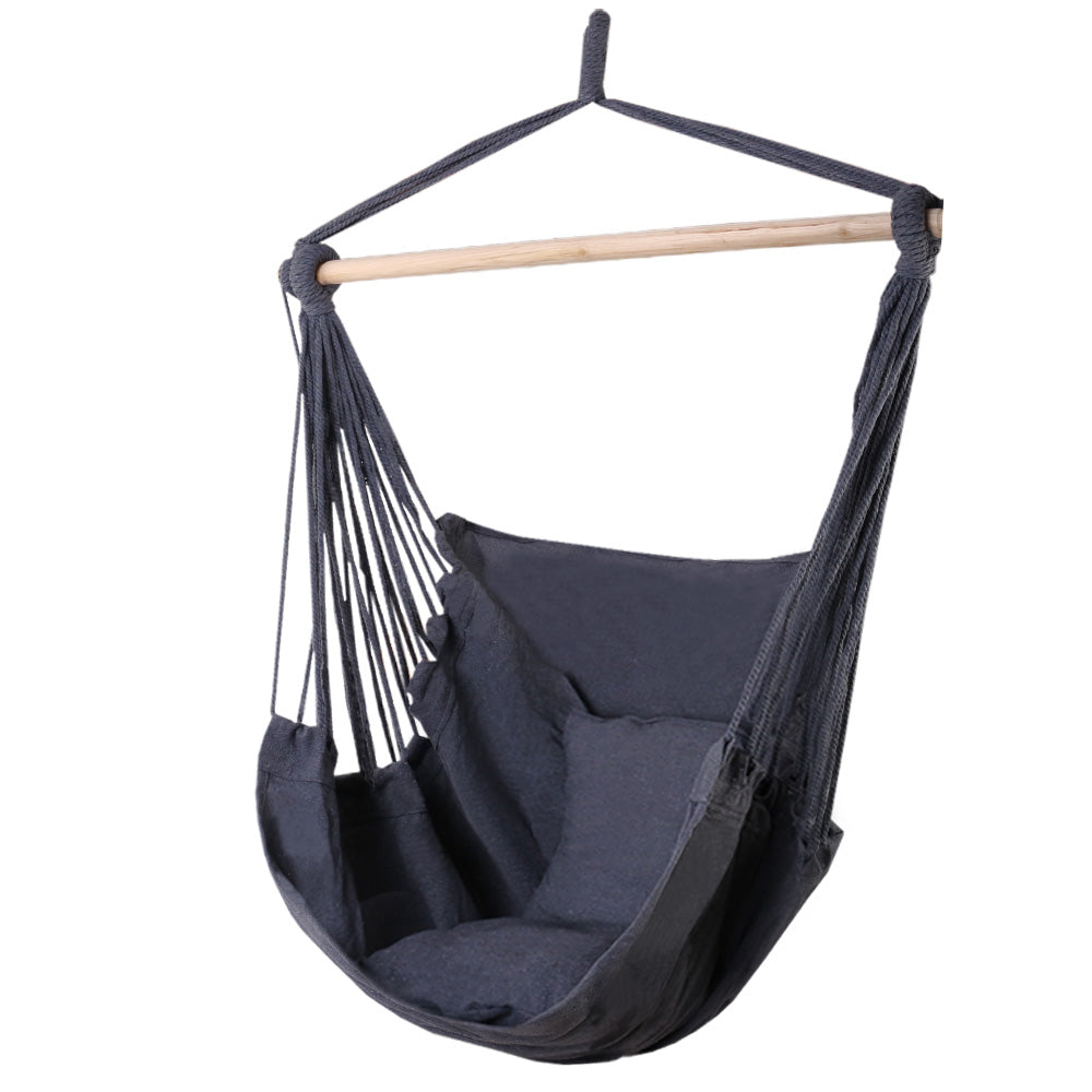 Hammock Swing Chair - Grey - 120KG Capacity