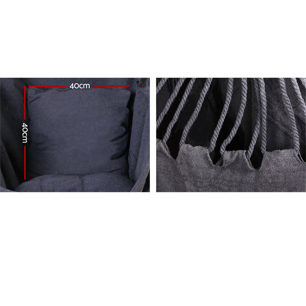 Hammock Swing Chair - Grey - 120KG Capacity