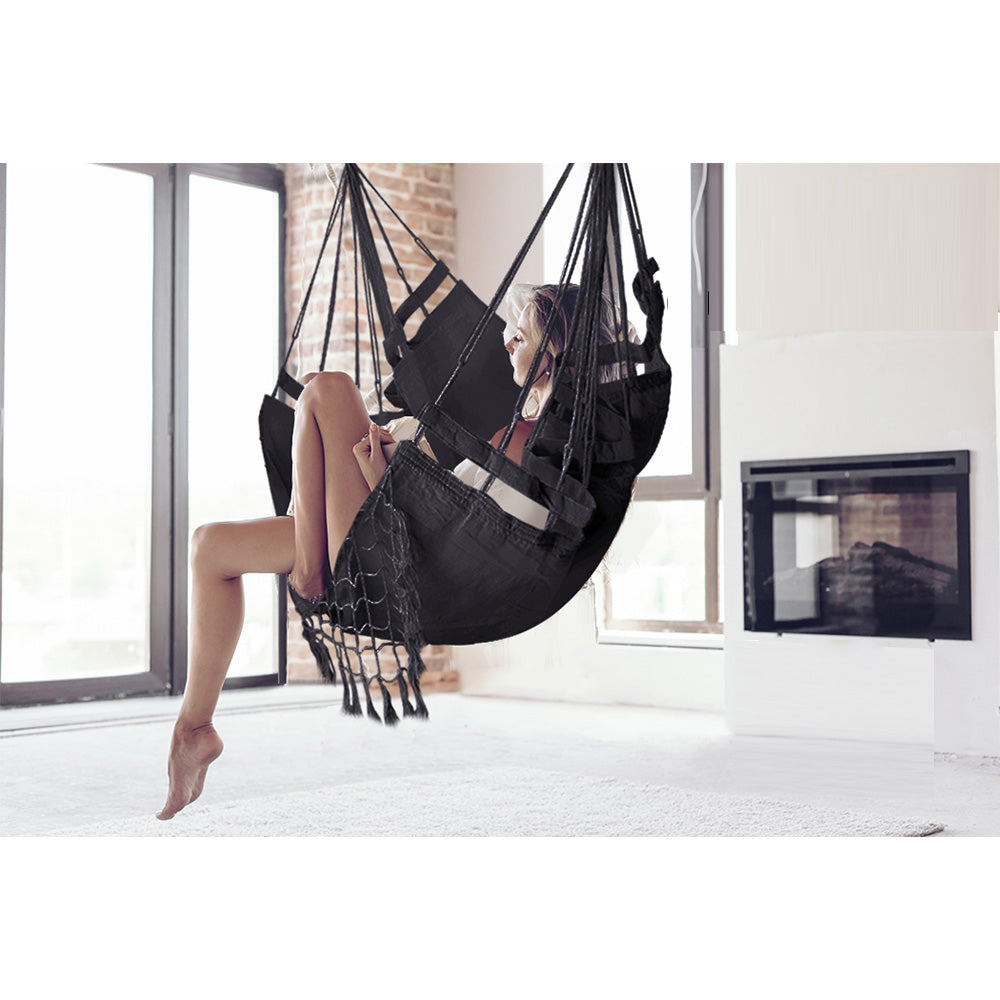 Hammock Swing Chair - Grey - 120KG Capacity
