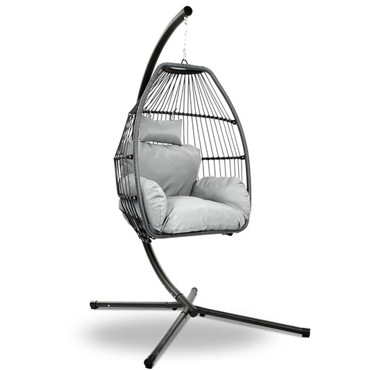 Outdoor Egg Hanging Chair - Grey