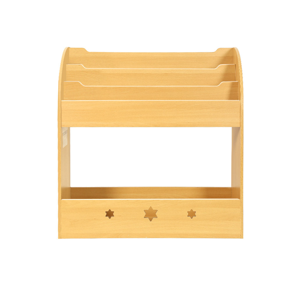 Kids Bookshelf Children Toy Storage Shelf Rack Organiser - Wooden