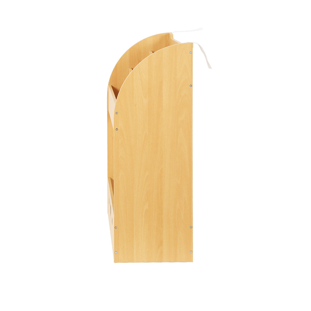 Kids Bookshelf Children Toy Storage Shelf Rack Organiser - Wooden
