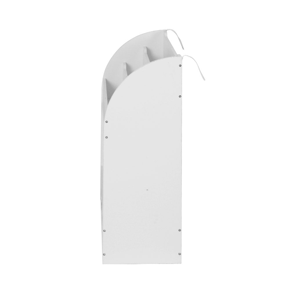 Kids Bookshelf Children Toy Storage Shelf Rack Organiser - White