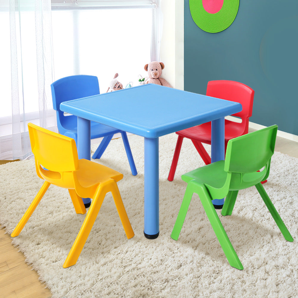 Kids Outdoor Activity Table and Chair Set - 5 Piece