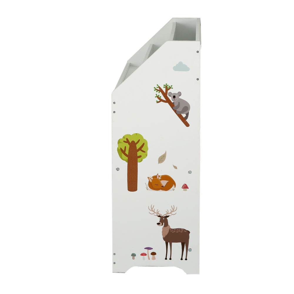 Kids Bookshelf Toy Box Organiser Display Storage Box - 6 Bins