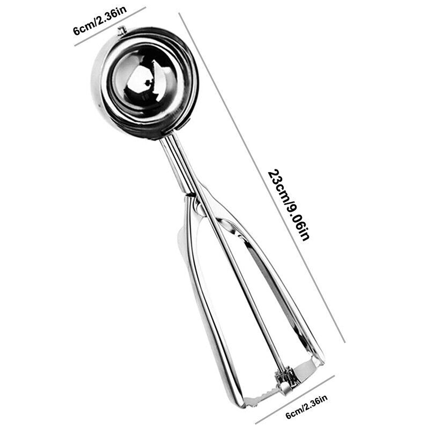 Ice Cream Scoop Set Stainless Steel Spoon Baller 3 Sizes