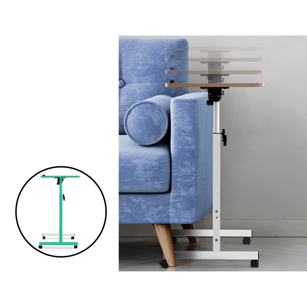 Portable Laptop Notebook Adjustable Height Desk - Light Wood