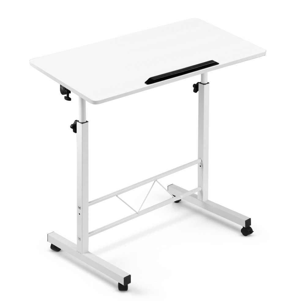 Portable Laptop Notebook Adjustable Height Desk - White