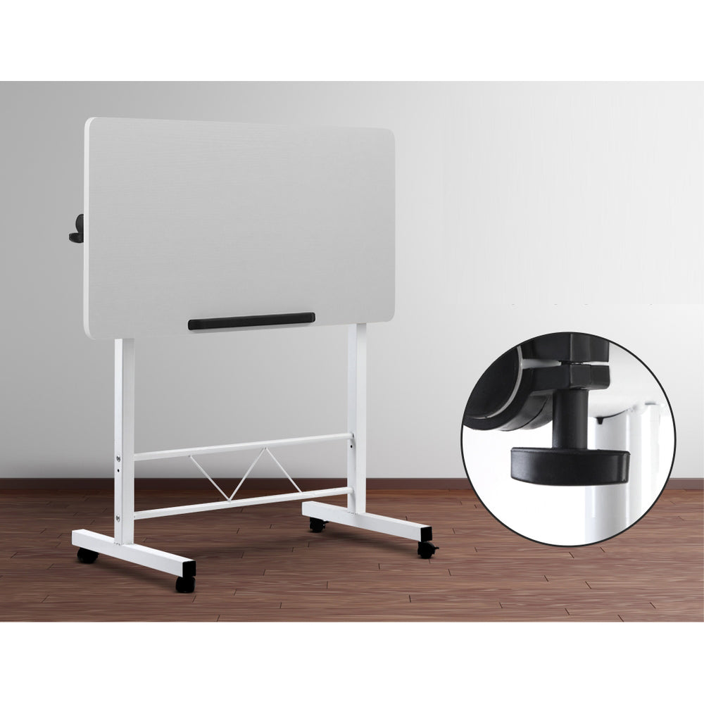 Portable Laptop Notebook Adjustable Height Desk - White