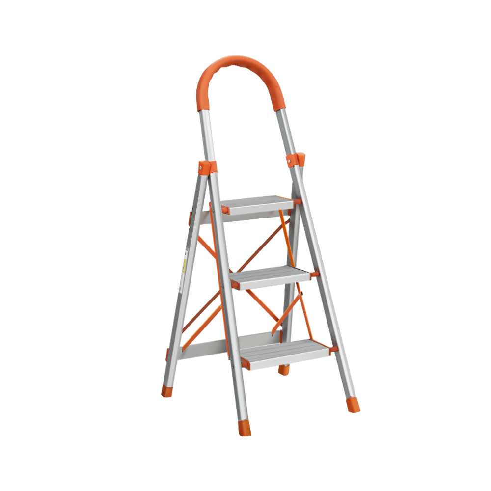 Home Multi-Purpose Ladder Folding Aluminium Non Slip Platform - 3 Steps