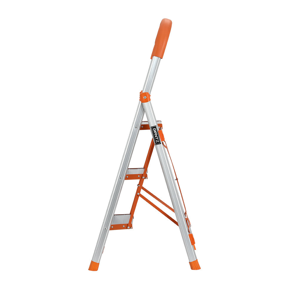 Home Multi-Purpose Ladder Folding Aluminium Non Slip Platform - 3 Steps