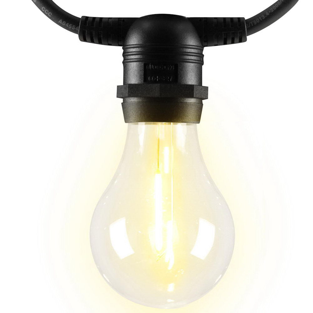 Festoon LED String Lights Outdoor Party Garden Decor - 77m