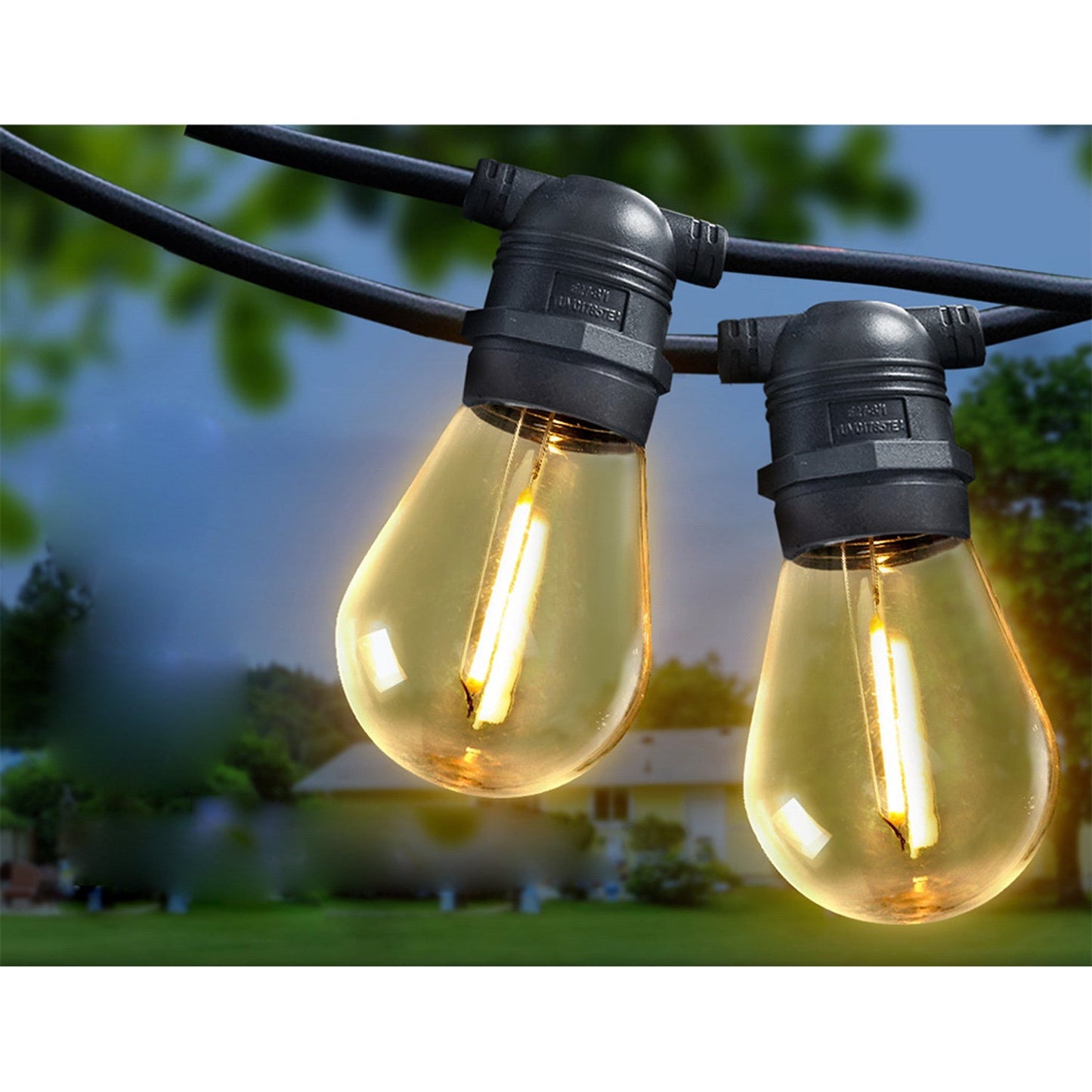 30 LED Bulbs Festoon String Lights - 32M