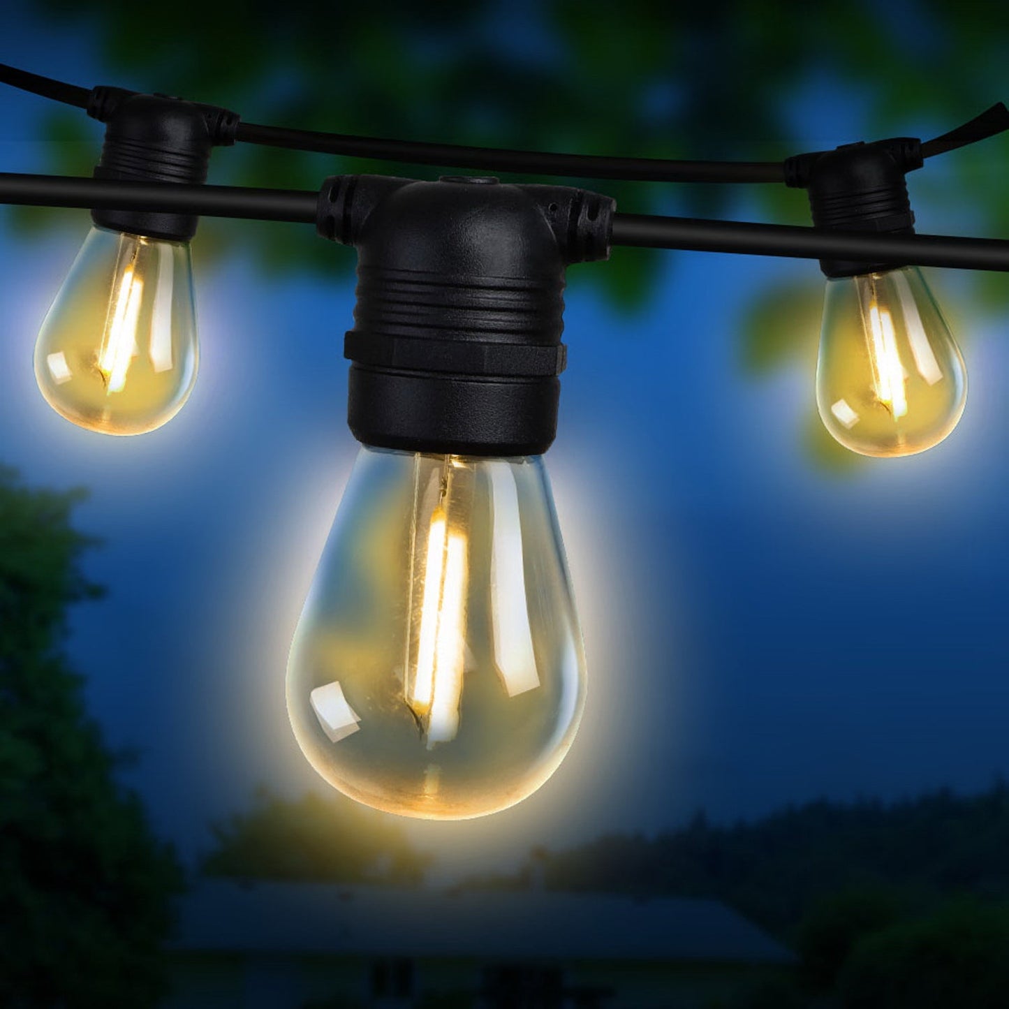 30 LED Bulbs Festoon String Lights - 32M