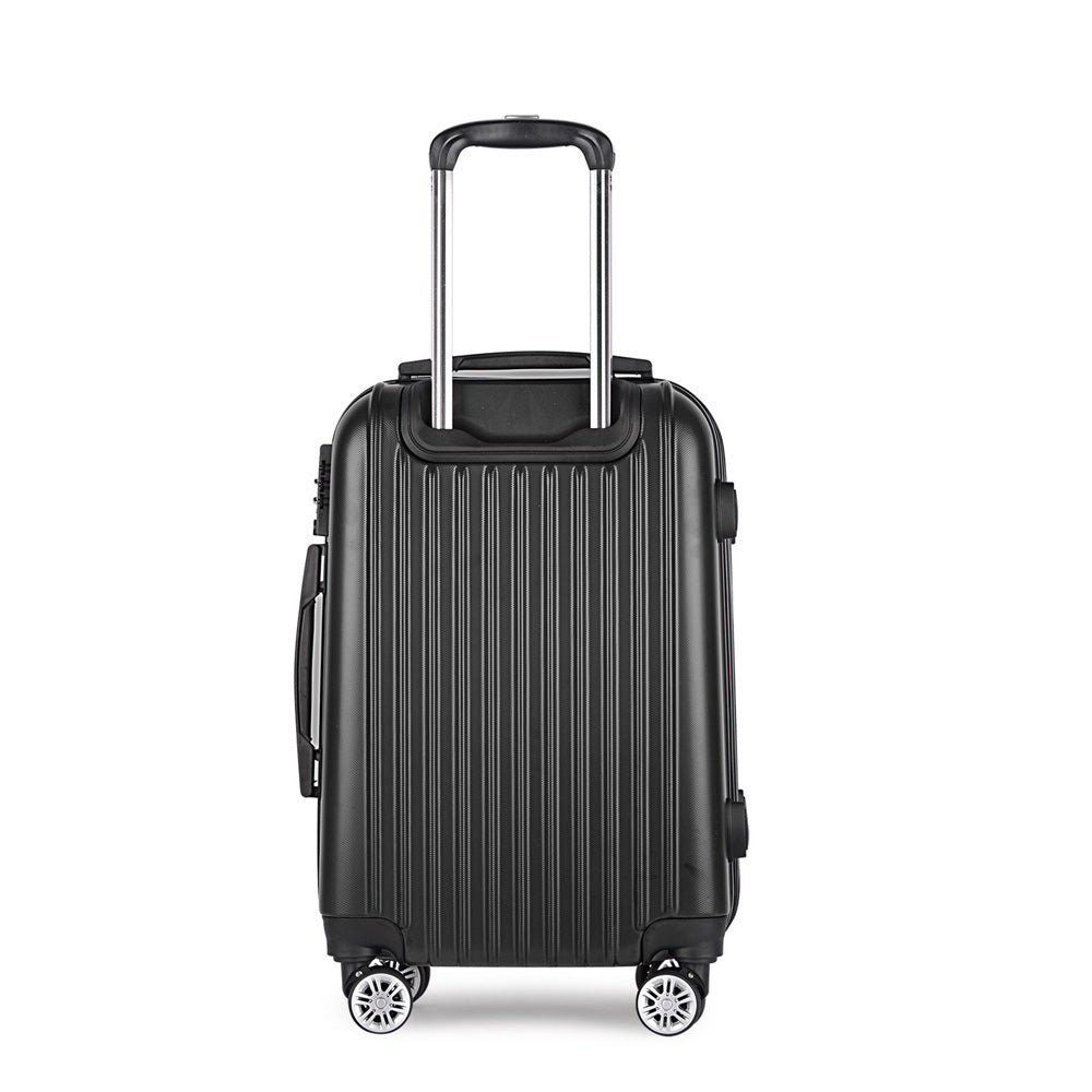 24" Luggage Trolley Travel Suitcase Set Hard Case Shell Lightweight