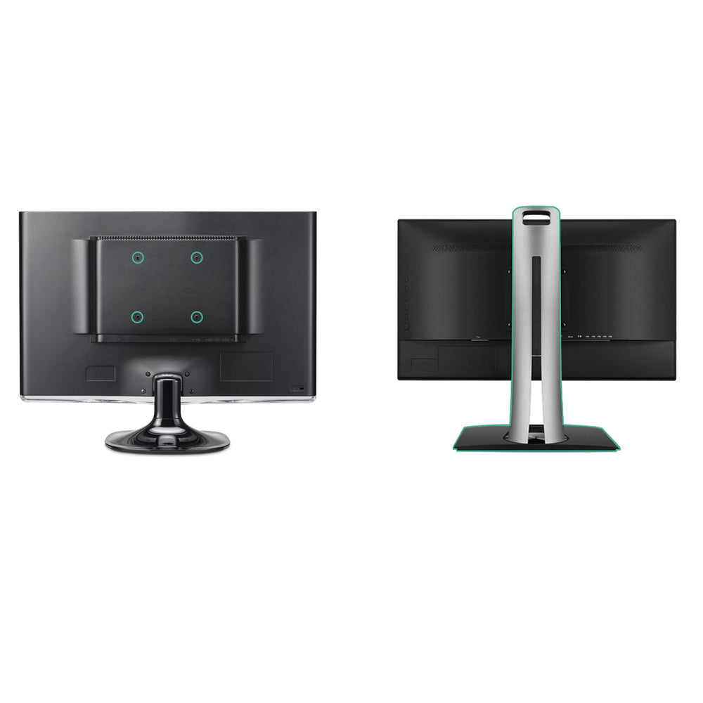Dual Monitor Arm Stand Brackets - Black