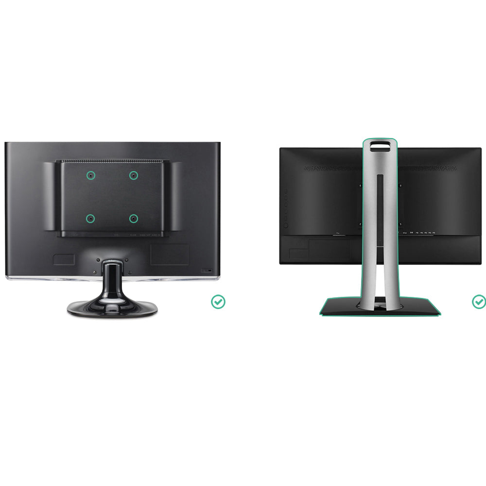 Dual Monitor Arm Stand Brackets - Black