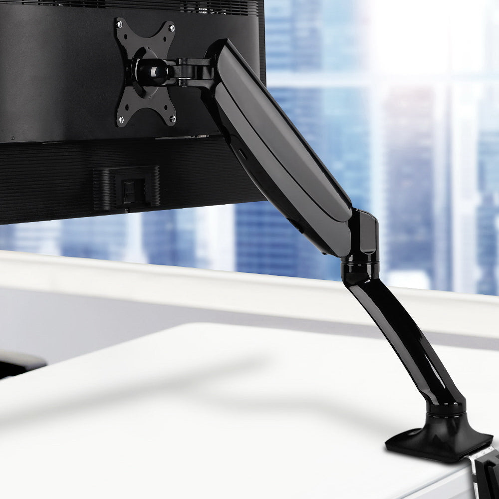 Single Monitor Arm Stand Brackets - Black