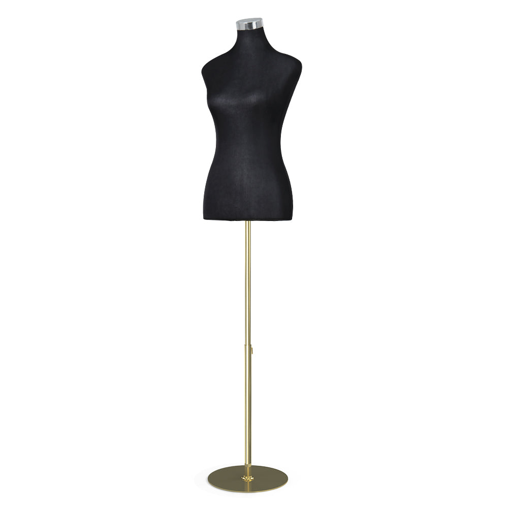Female Mannequin Dummy Model Dressmaker Clothes Display - Black