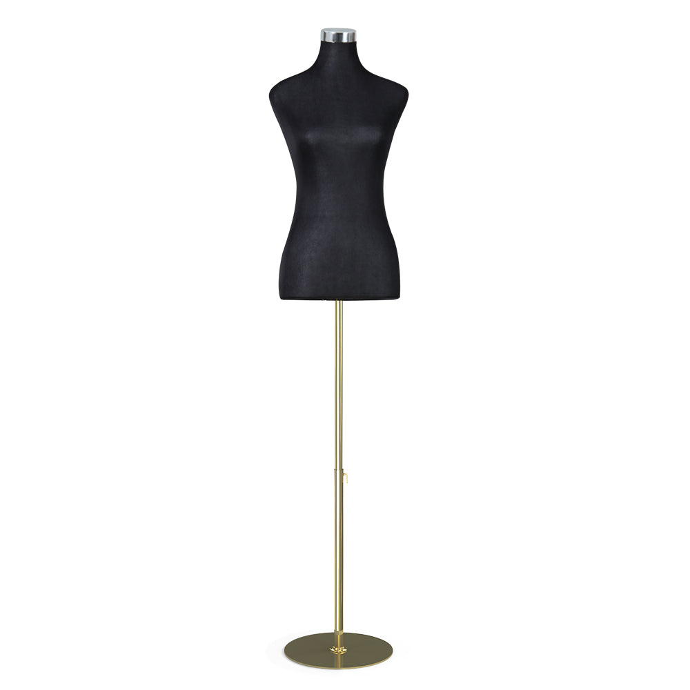 Female Mannequin Dummy Model Dressmaker Clothes Display - Black