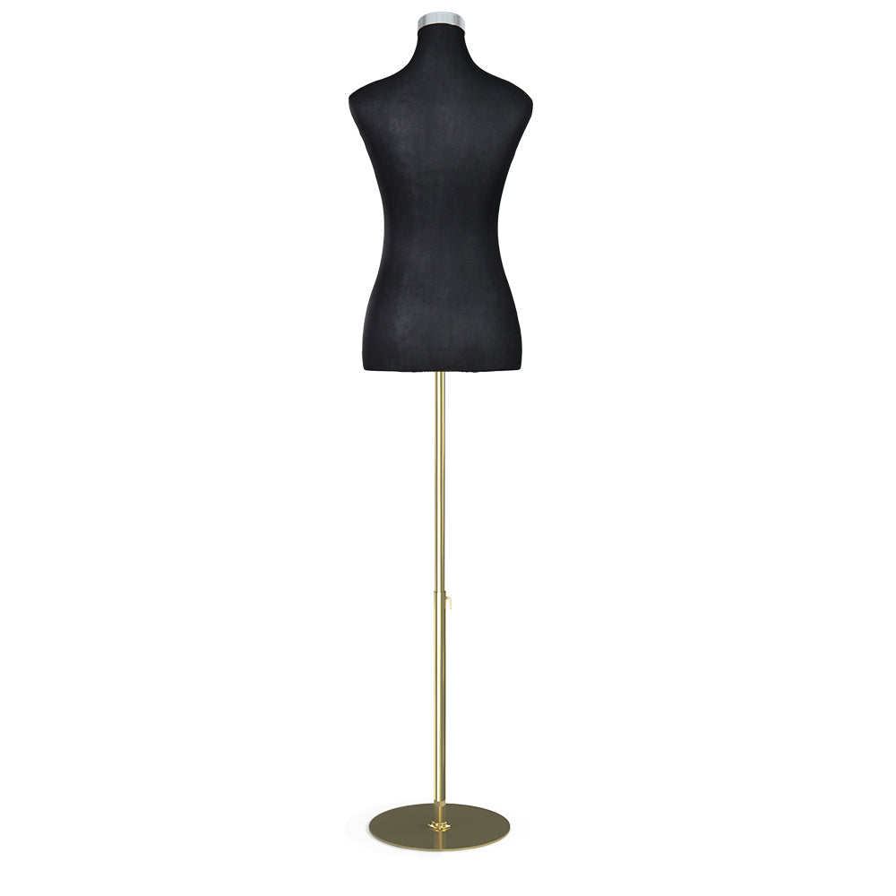 Female Mannequin Dummy Model Dressmaker Clothes Display - Black