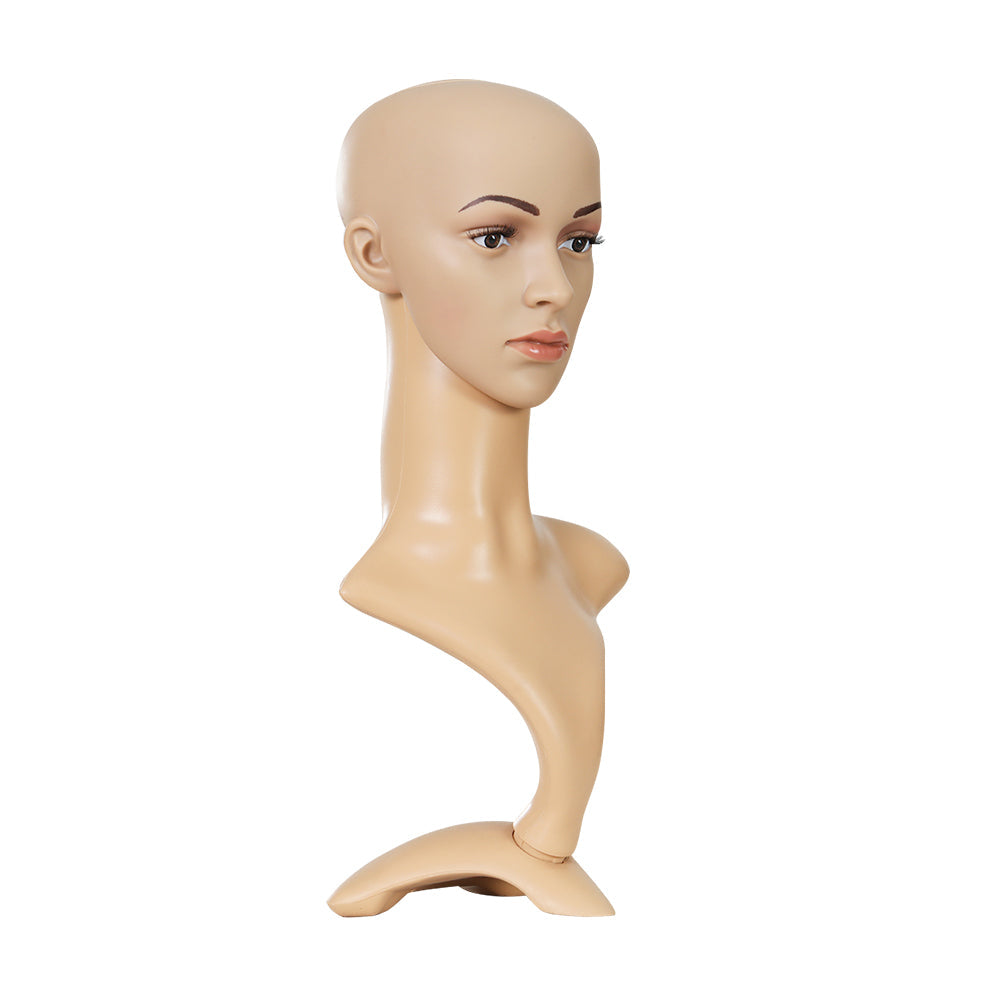 Female Mannequin Head Dummy Model Display Shop Stand - 52cm