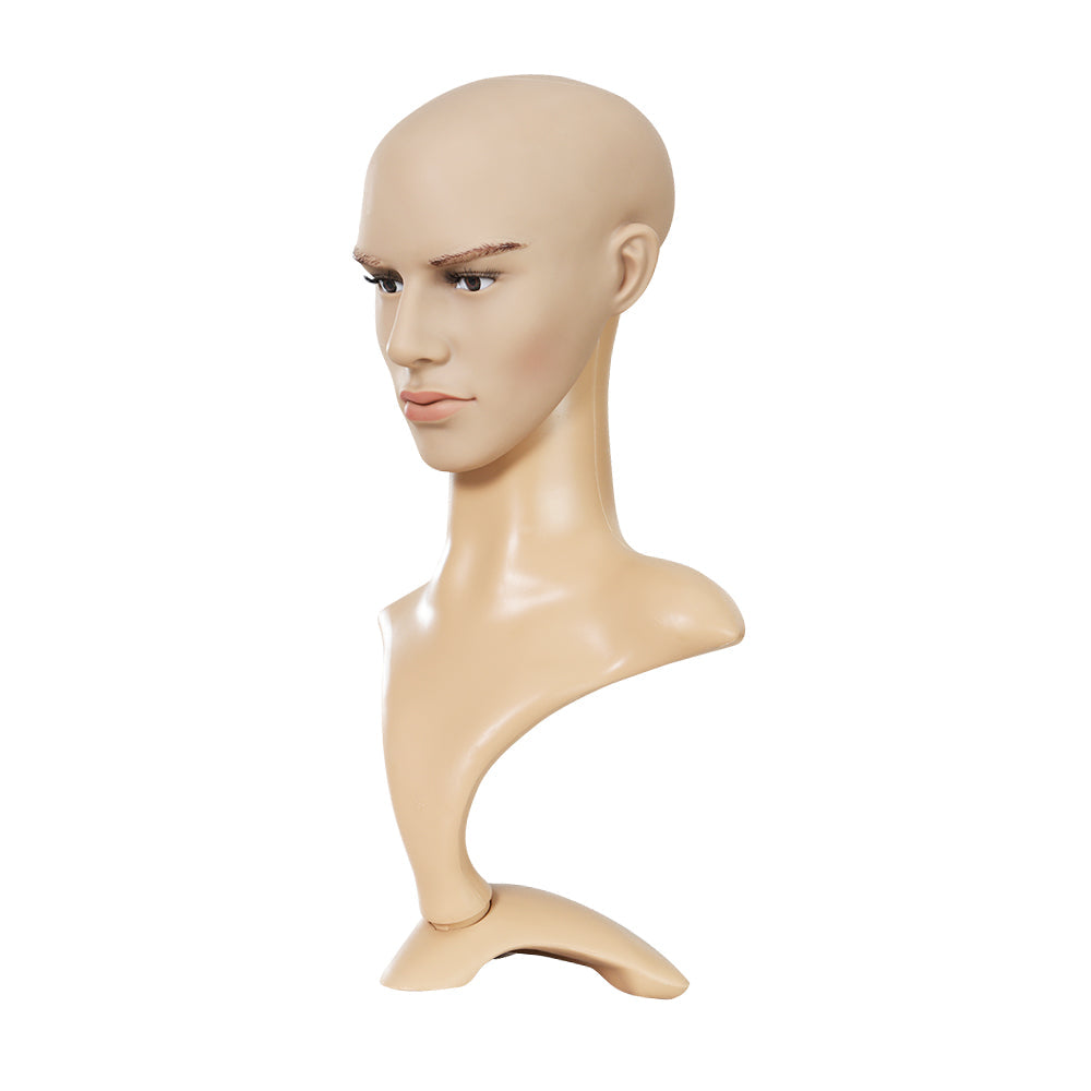 Male Mannequin Head Dummy Model Display Shop Stand Professional - 52cm