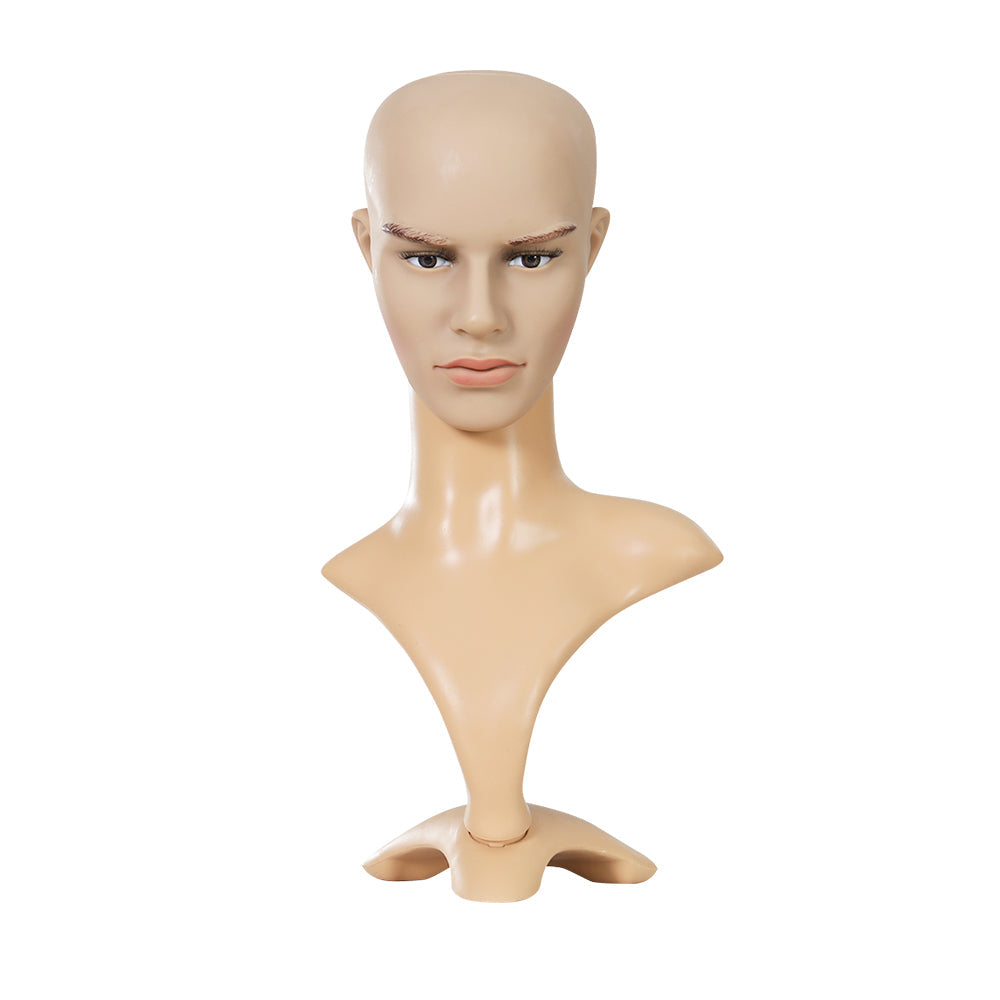 Male Mannequin Head Dummy Model Display Shop Stand Professional - 52cm