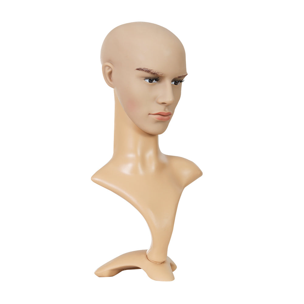 Male Mannequin Head Dummy Model Display Shop Stand Professional - 52cm
