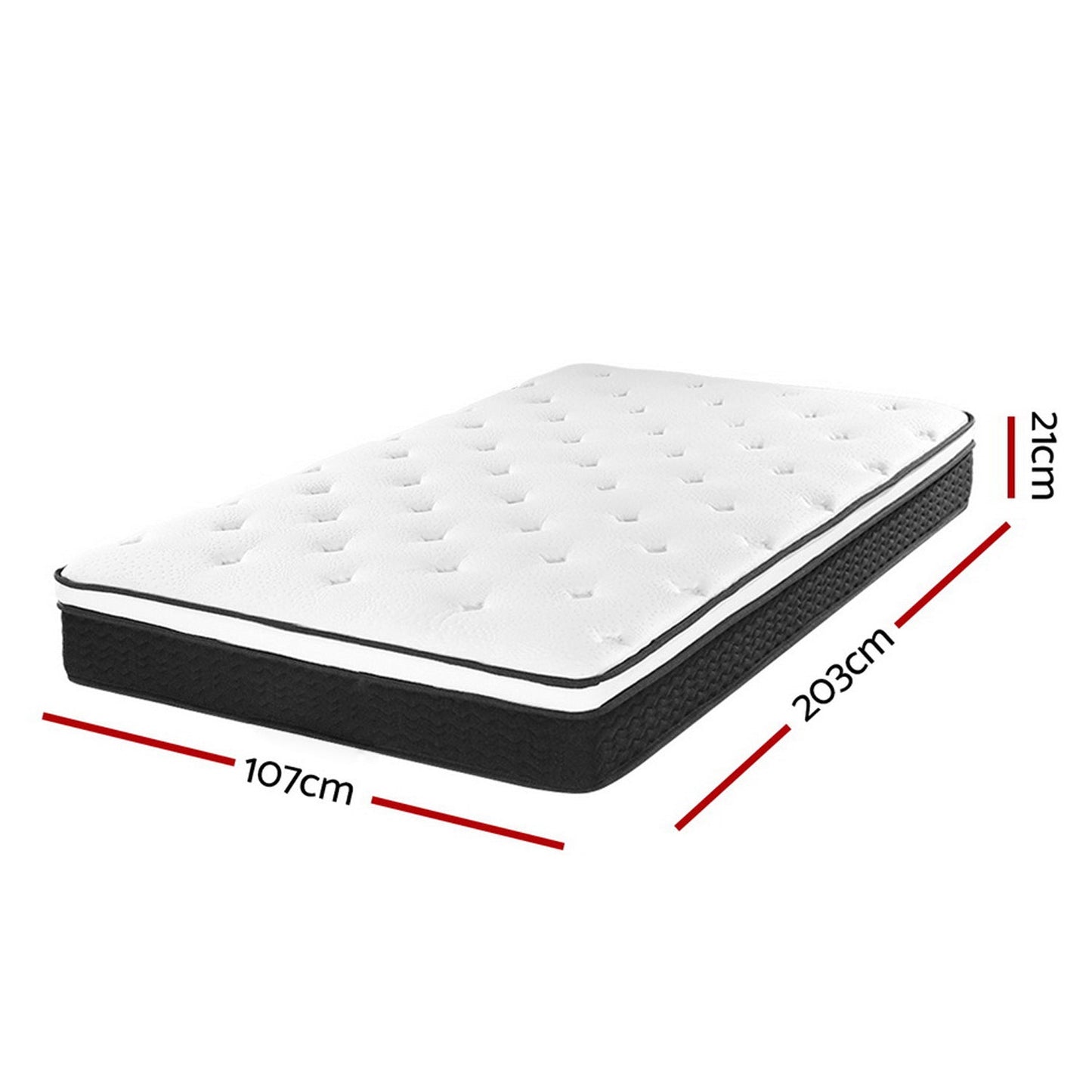 King Single Size Medium Firm Mattress - 21cm