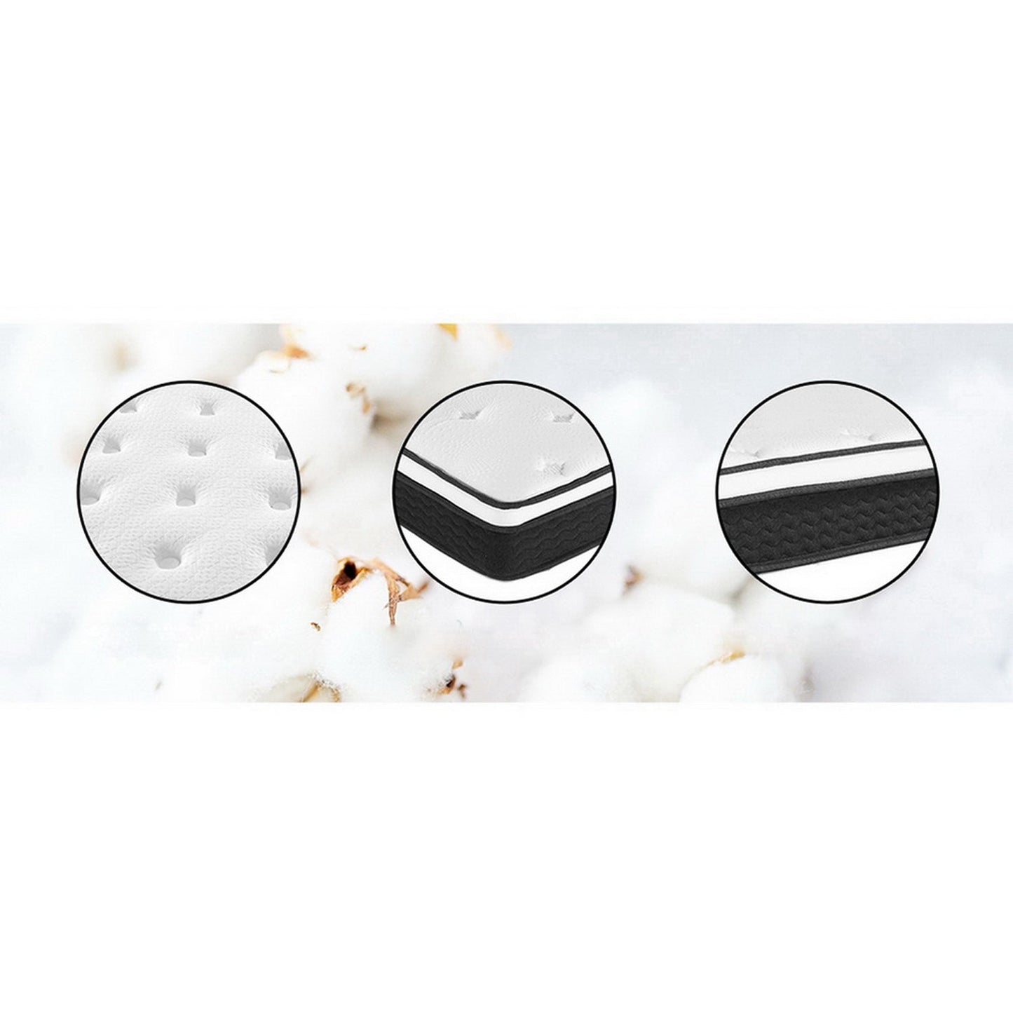 King Single Size Medium Firm Mattress - 21cm