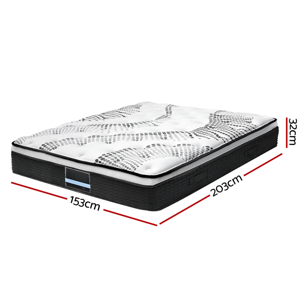 Bedding Euro Top Pocket Spring Mattress Topper - Single/King Single/Double/Queen/King
