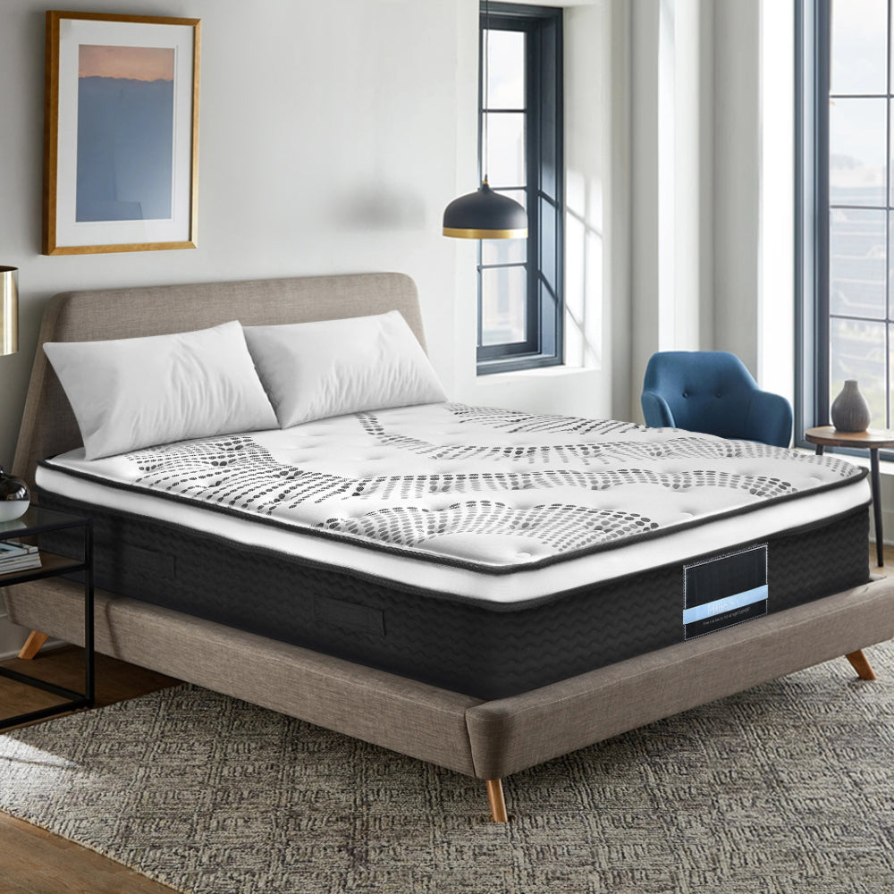 Bedding Euro Top Pocket Spring Mattress Topper - Single/King Single/Double/Queen/King