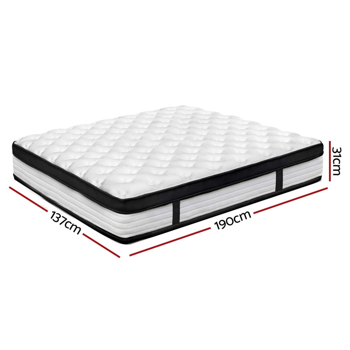 Double Size Medium Firm Mattress - 31cm