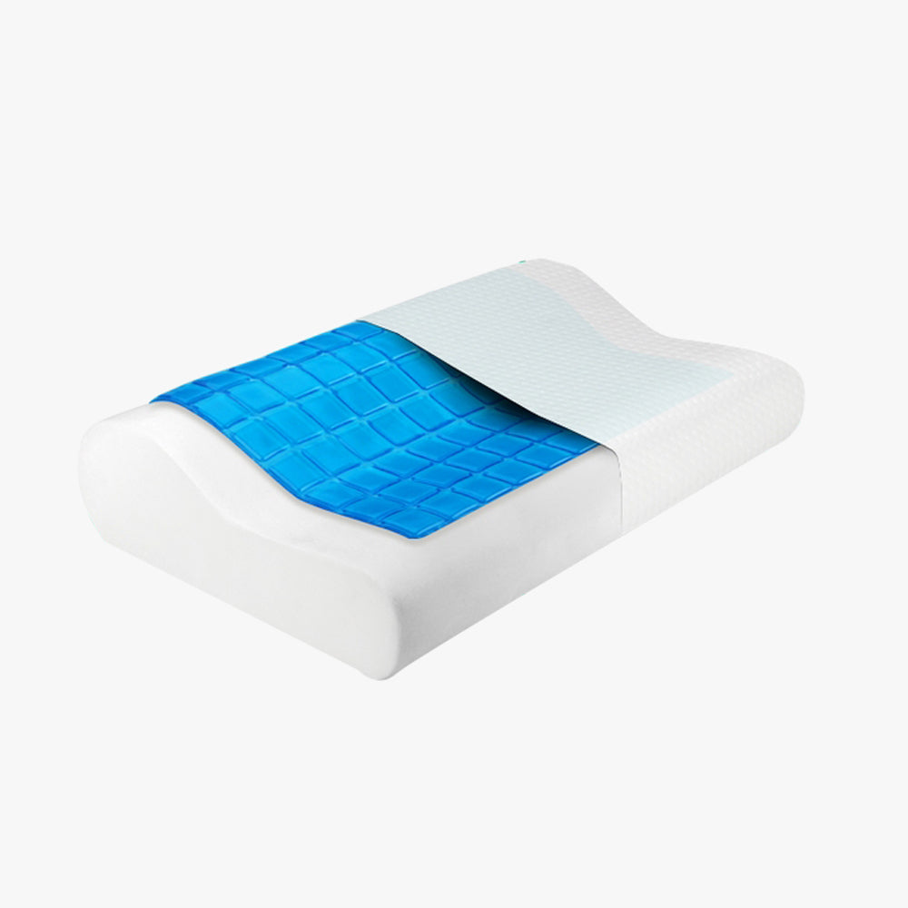 Memory Foam Cool Gel Bed Pillow - Set of 2