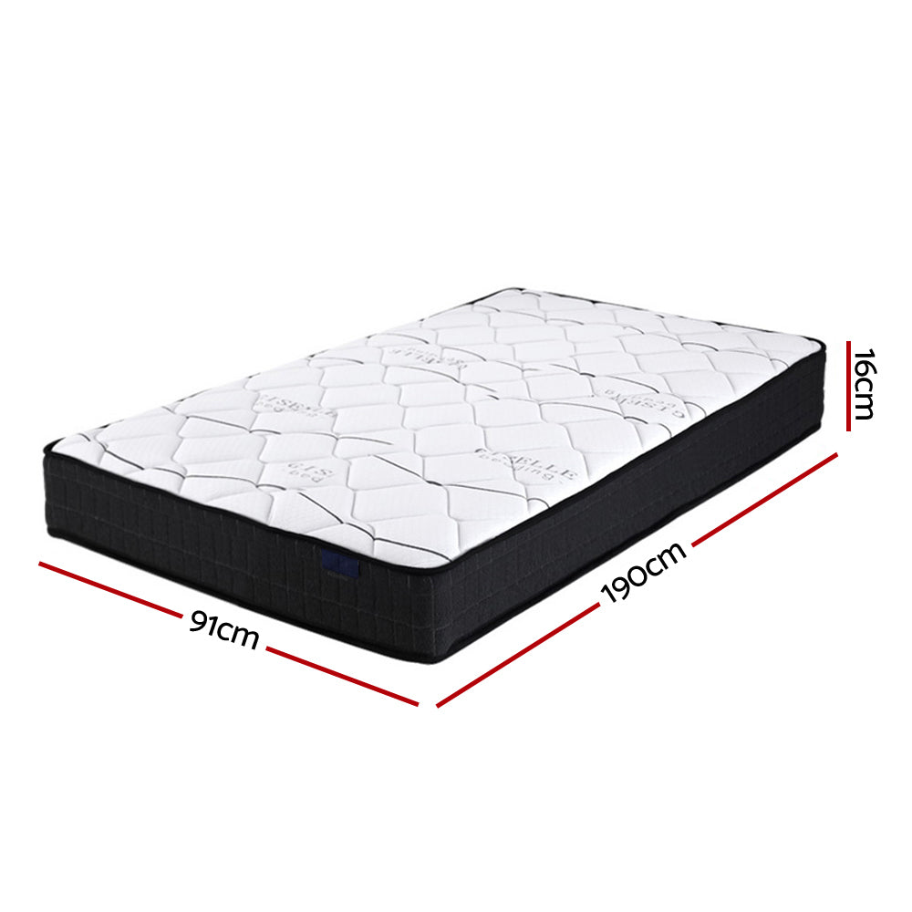 Spring Mattress Bedding Glay Bonnell 16cm Thick - Single