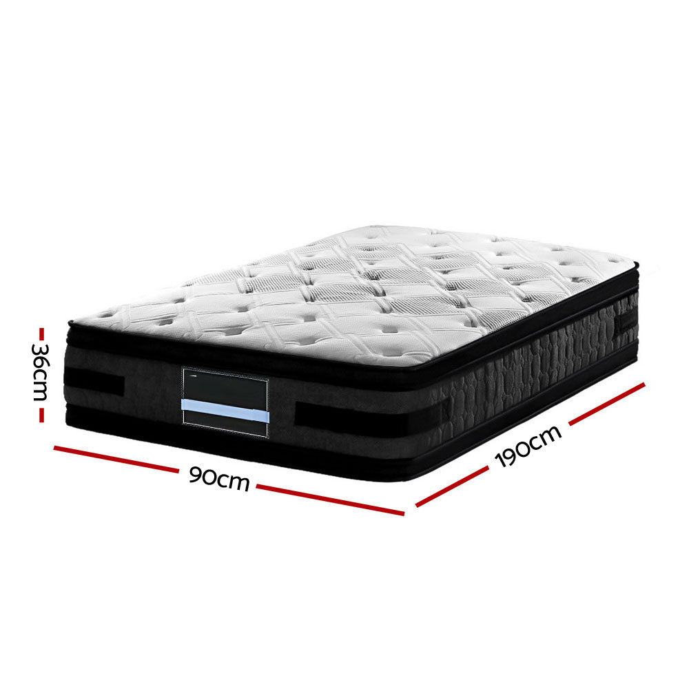 Luna Euro Top Cool Gel Bedding Spring Mattress 36cm - Single