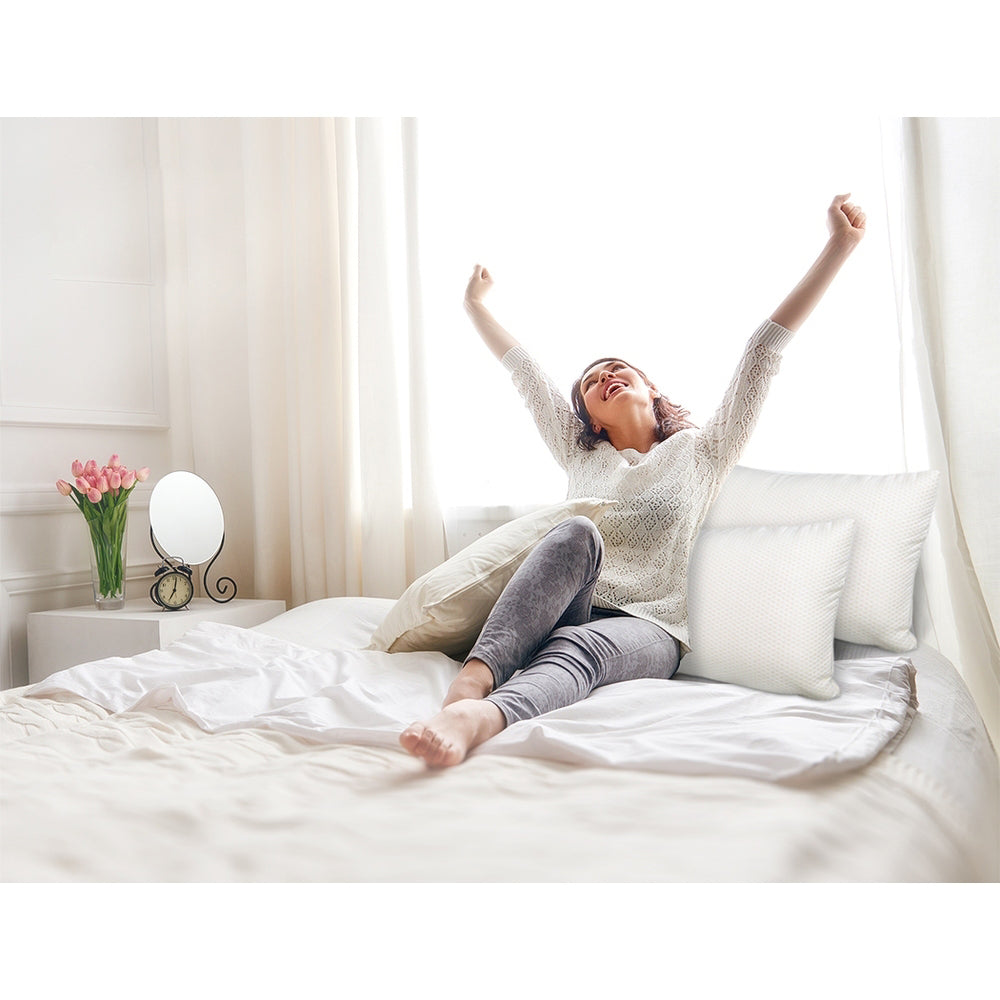 Memory Foam Visco Elastic Bed Pillow - Set of 2