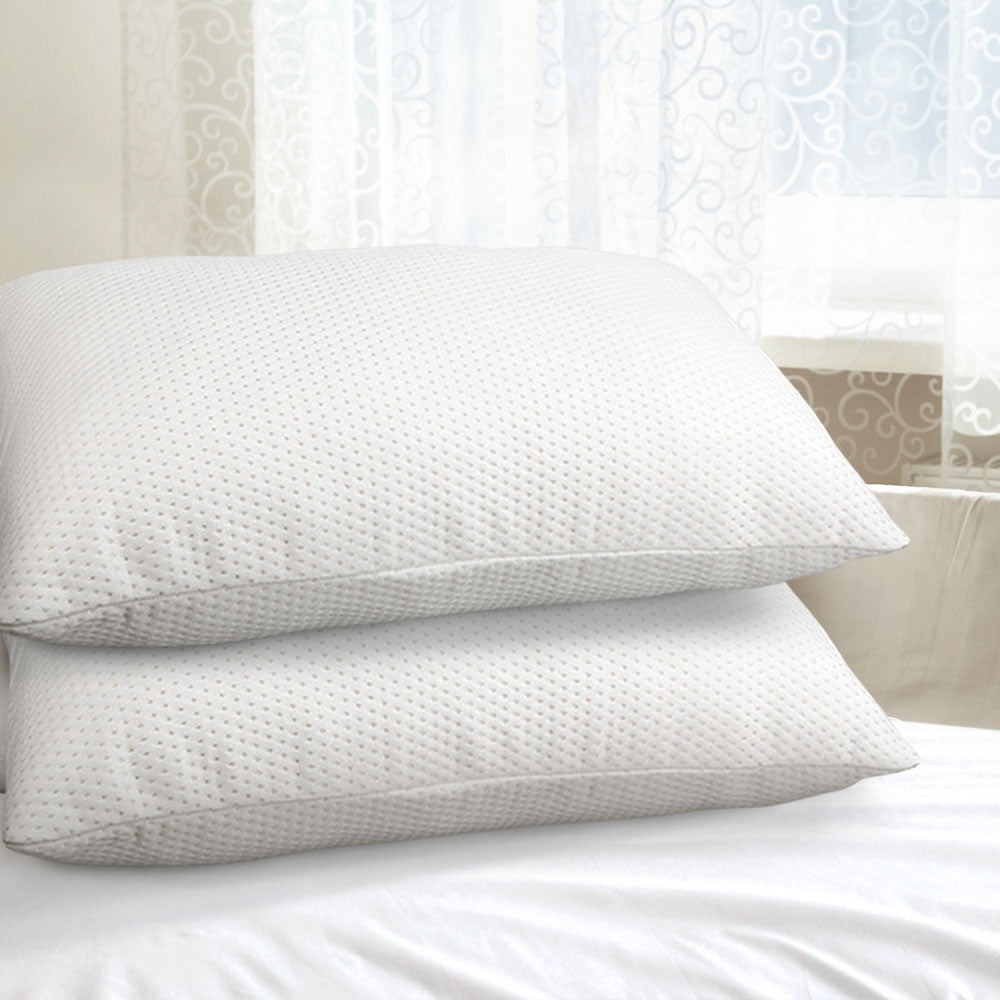 Memory Foam Visco Elastic Bed Pillow - Set of 2