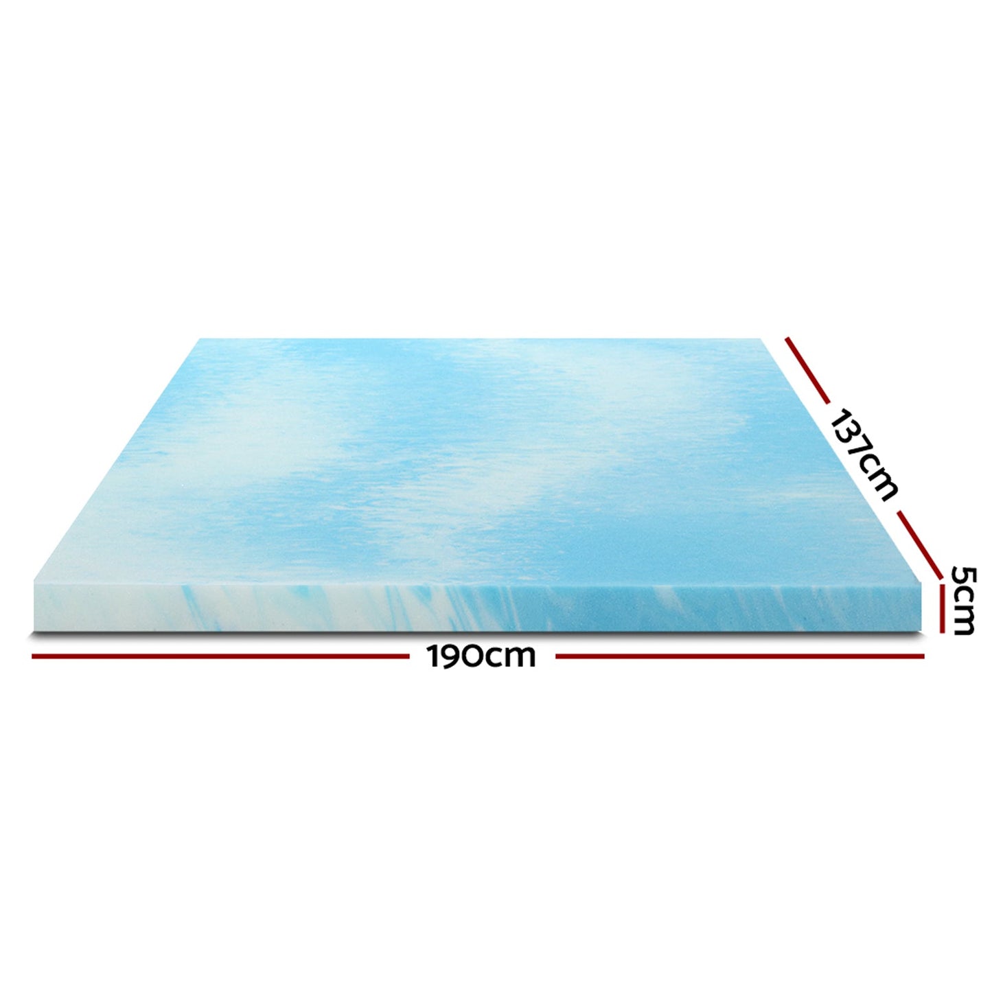 Double Size Memory Foam Mattress Topper - 8cm