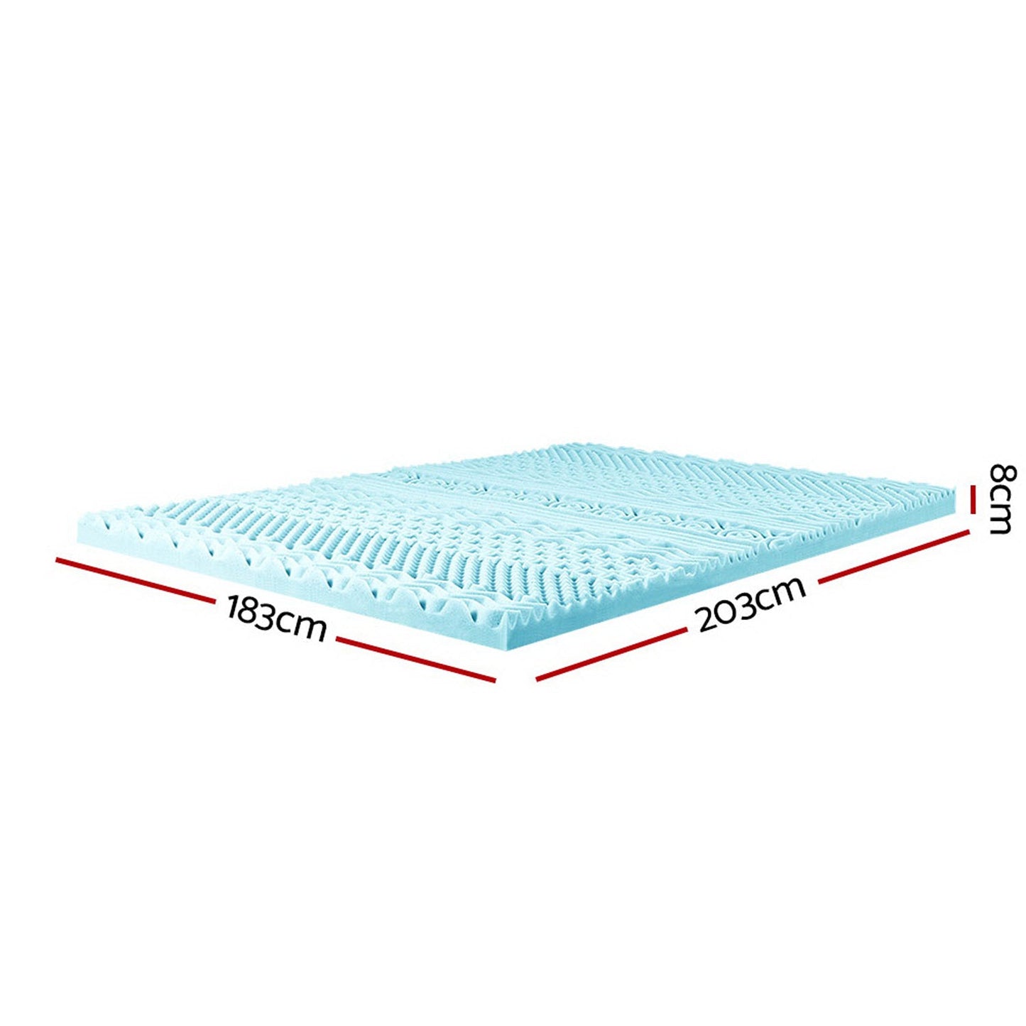 King Size Memory Foam Mattress Topper - 8cm