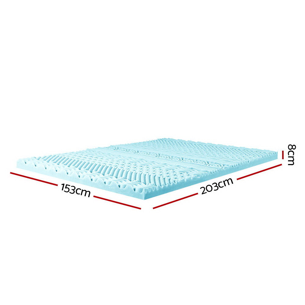 Mattress Bedding 11-Zone Memory Foam Topper - Single/Double/Queen/King