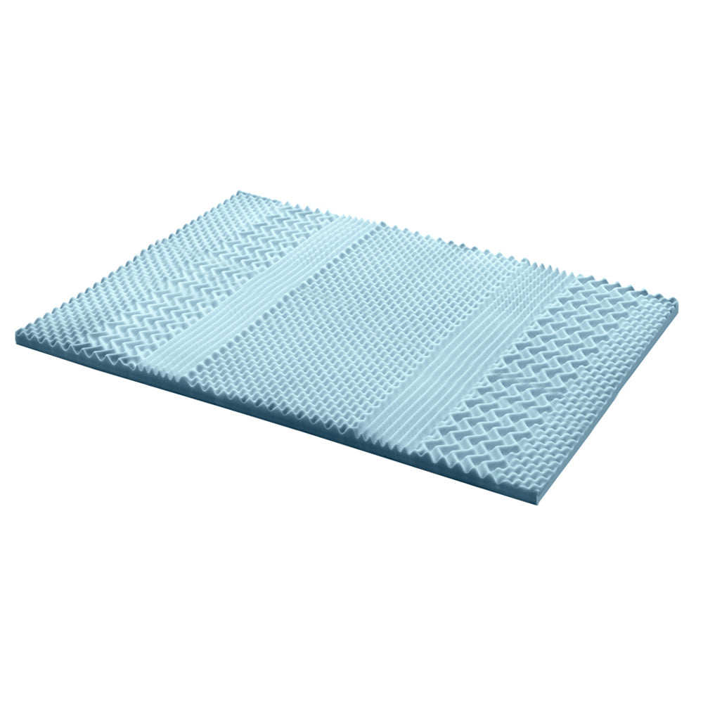 7 zone Cool Gel Bed Topper with Bamboo Cover 5cm - Queen