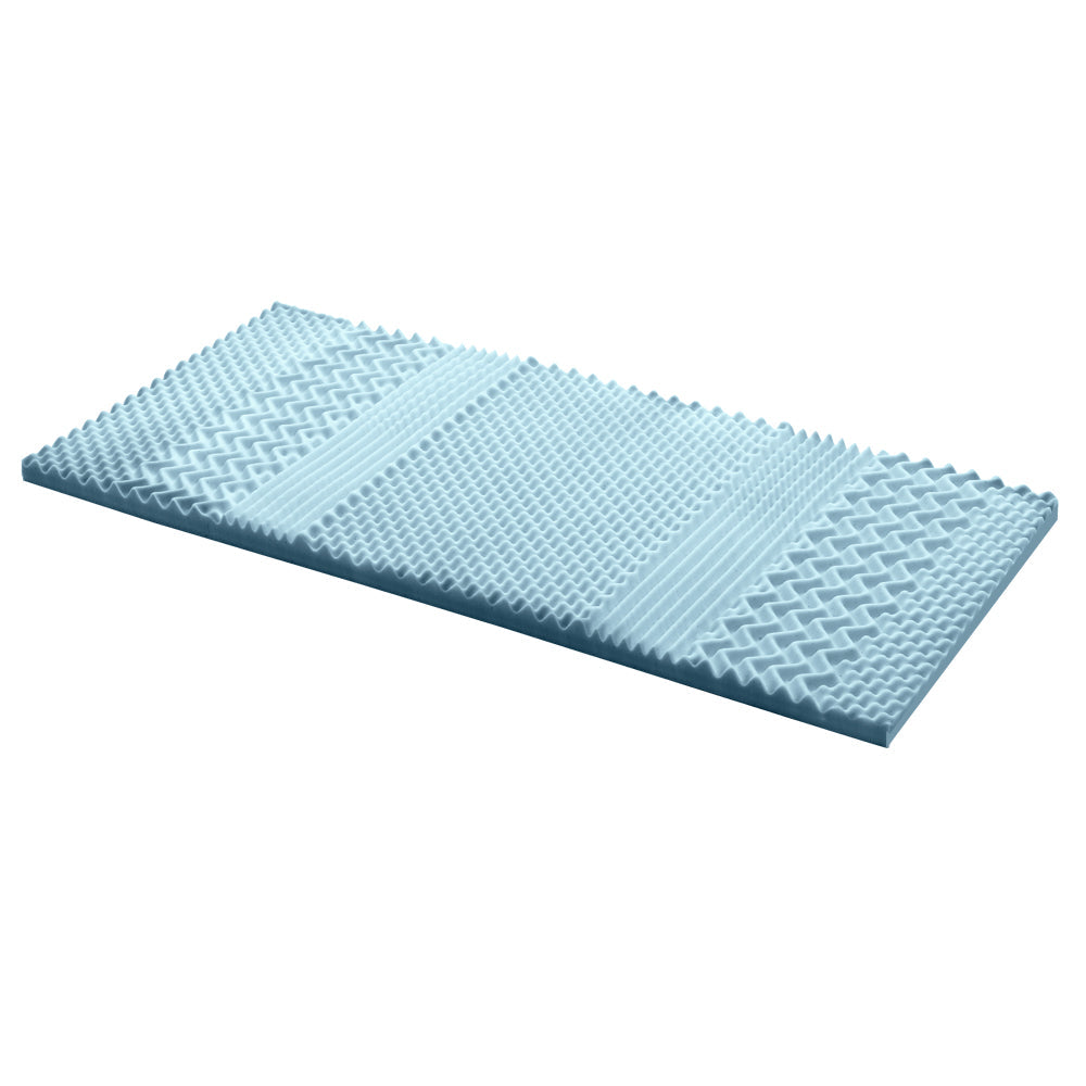 7 zone Cool Gel Bed Topper with Bamboo Cover 5cm - Single