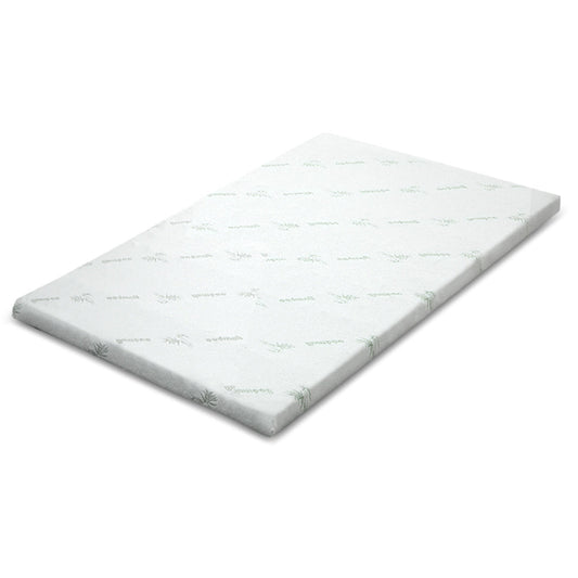 Cool Gel Memory Foam Bed Topper with Bamboo Cover 5cm - Double
