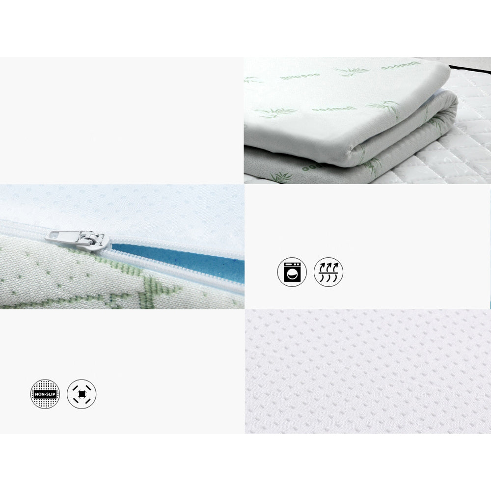 Cool Gel Memory Foam Mattress with Bamboo Cover 5cm - King