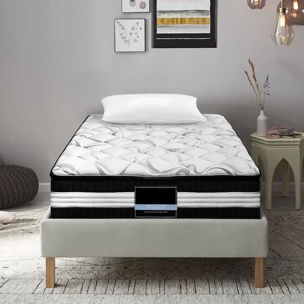 Premium Bedding Mykonos Euro Top Pocket Spring Mattress 30cm - Single