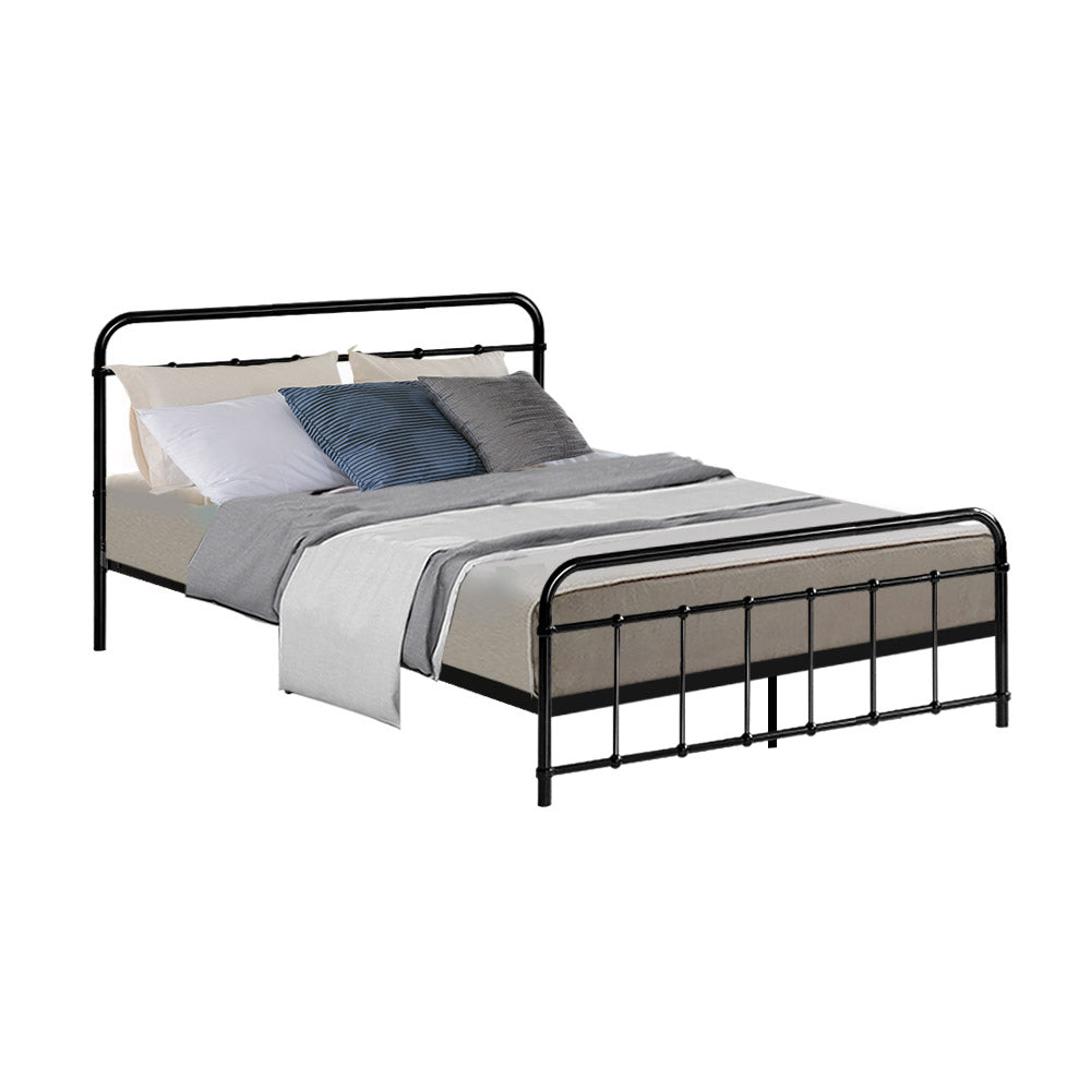 Metal Bed Frame - Double (Black)