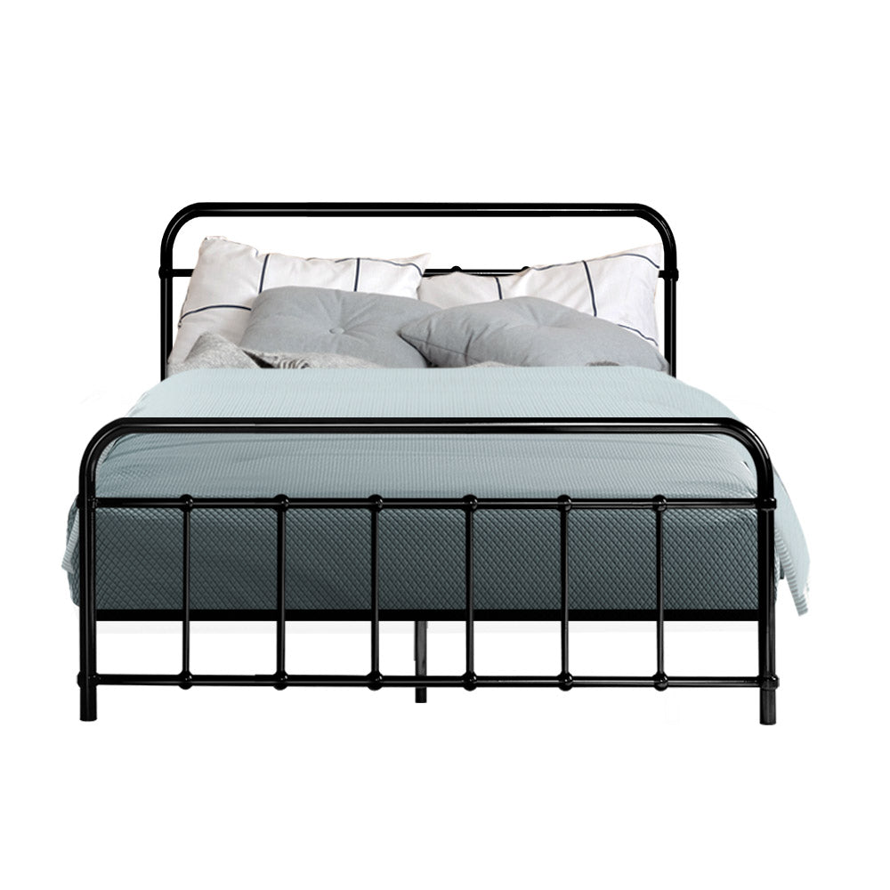 Metal Bed Frame - Double (Black)