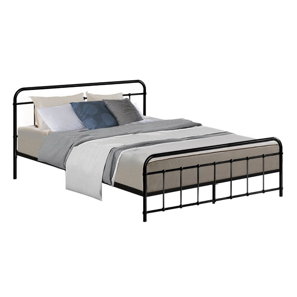 Metal Bed Frame - Queen (Black)